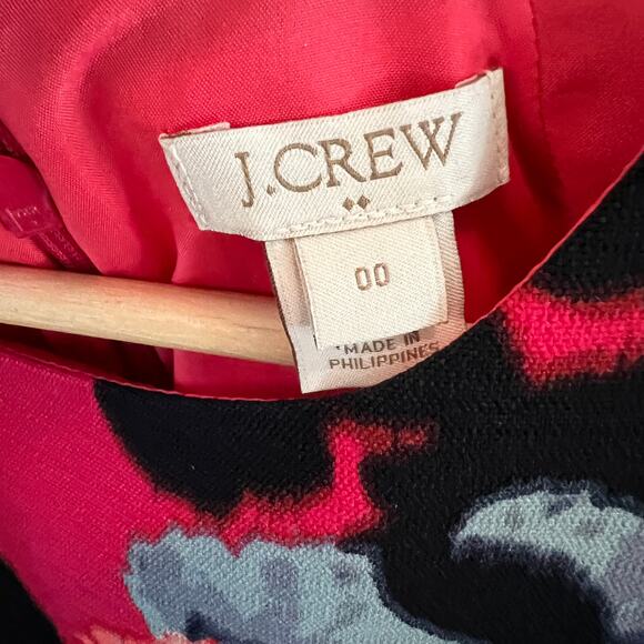 J. Crew Floral Short Sleeve Dress Size 00 - Picture 3 of 6